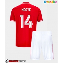 Otroške Nogometnih dresov Nottingham Forest Dan Ndoye #14 Domači 2025-26 Kratki rokavi (+ hlače)